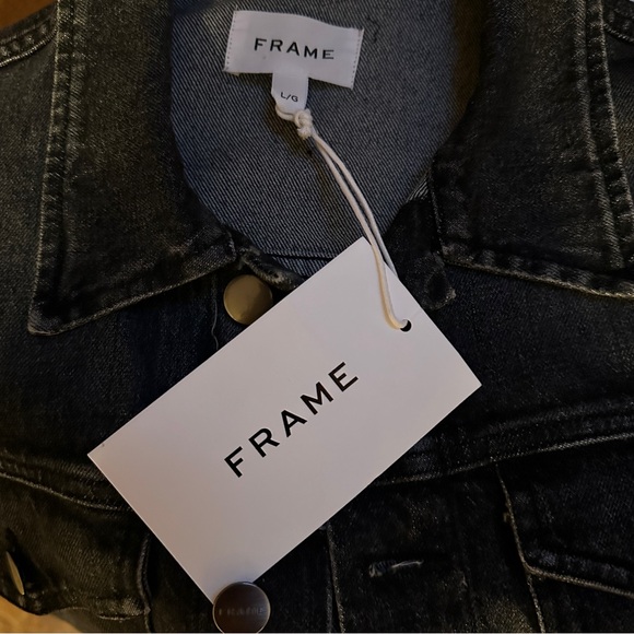 Frame Fashion Patchwork Jean Jacket - Picture 6 of 7